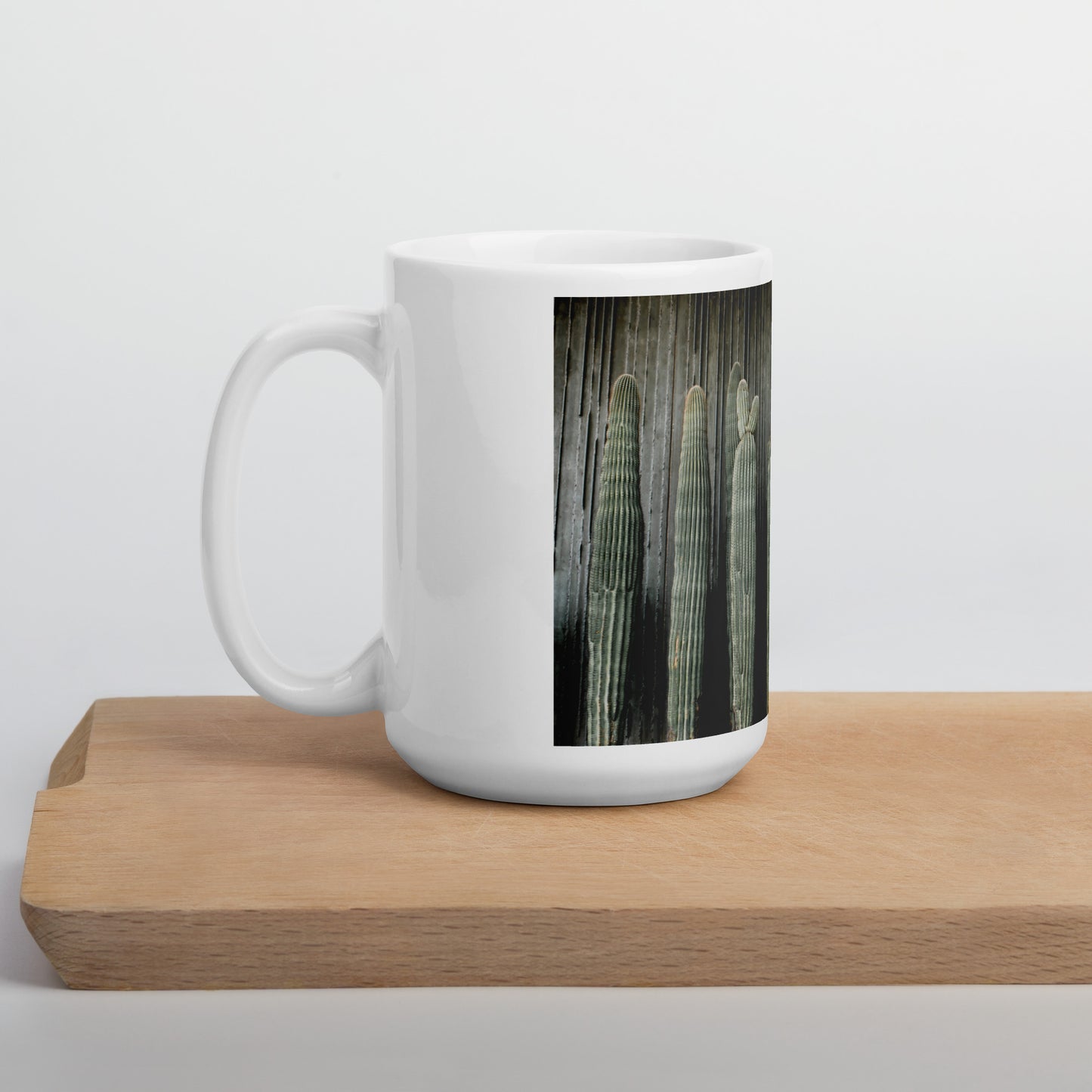 Scottsdale Cactus White glossy mug